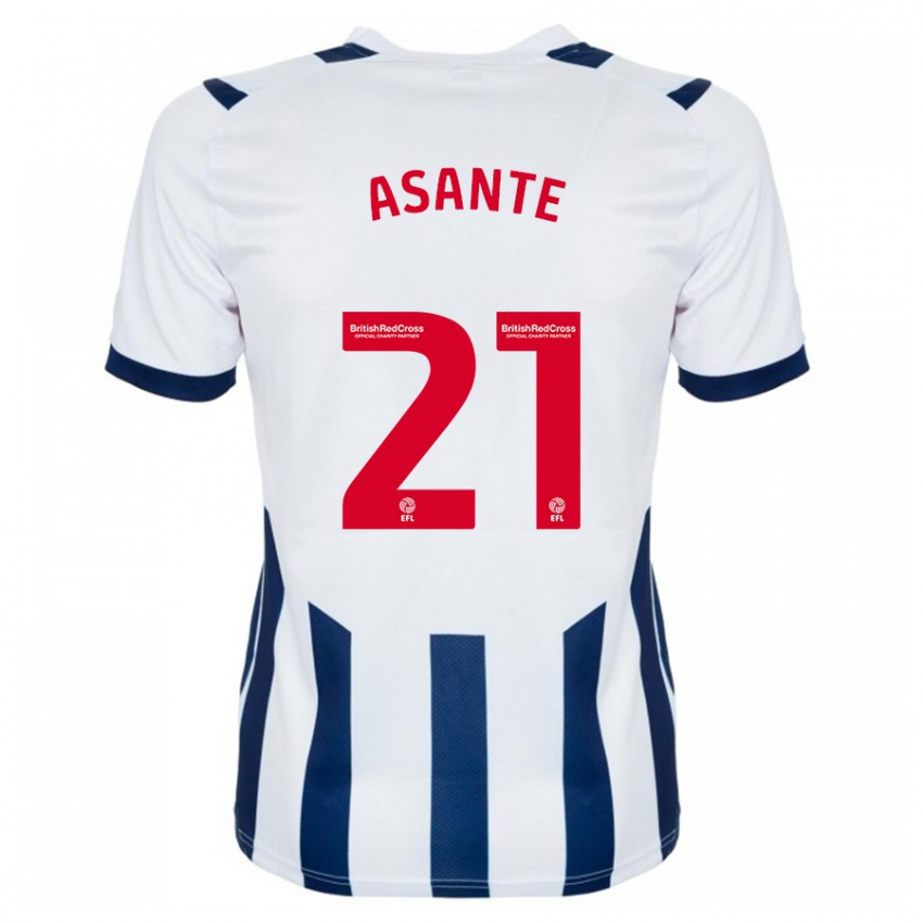 Hombre Camiseta Brandon Thomas-Asante #21 Blanco 1ª Equipación 2023/24 La Camisa