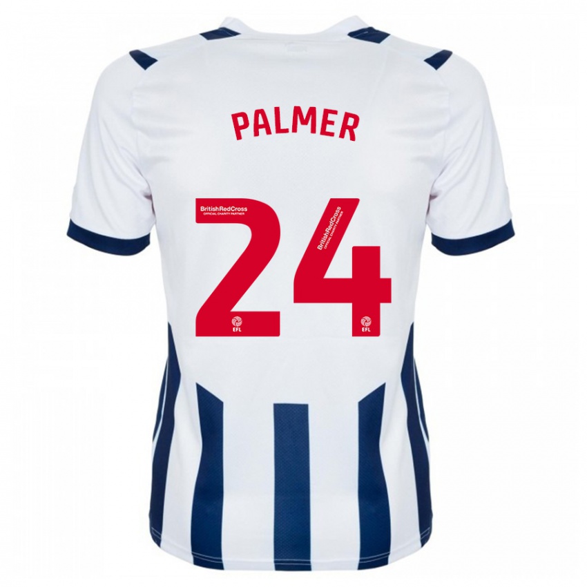 Hombre Camiseta Alex Palmer #24 Blanco 1ª Equipación 2023/24 La Camisa