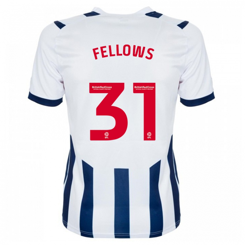 Hombre Camiseta Tom Fellows #31 Blanco 1ª Equipación 2023/24 La Camisa