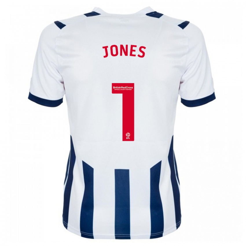 Hombre Camiseta Lucy Jones #1 Blanco 1ª Equipación 2023/24 La Camisa