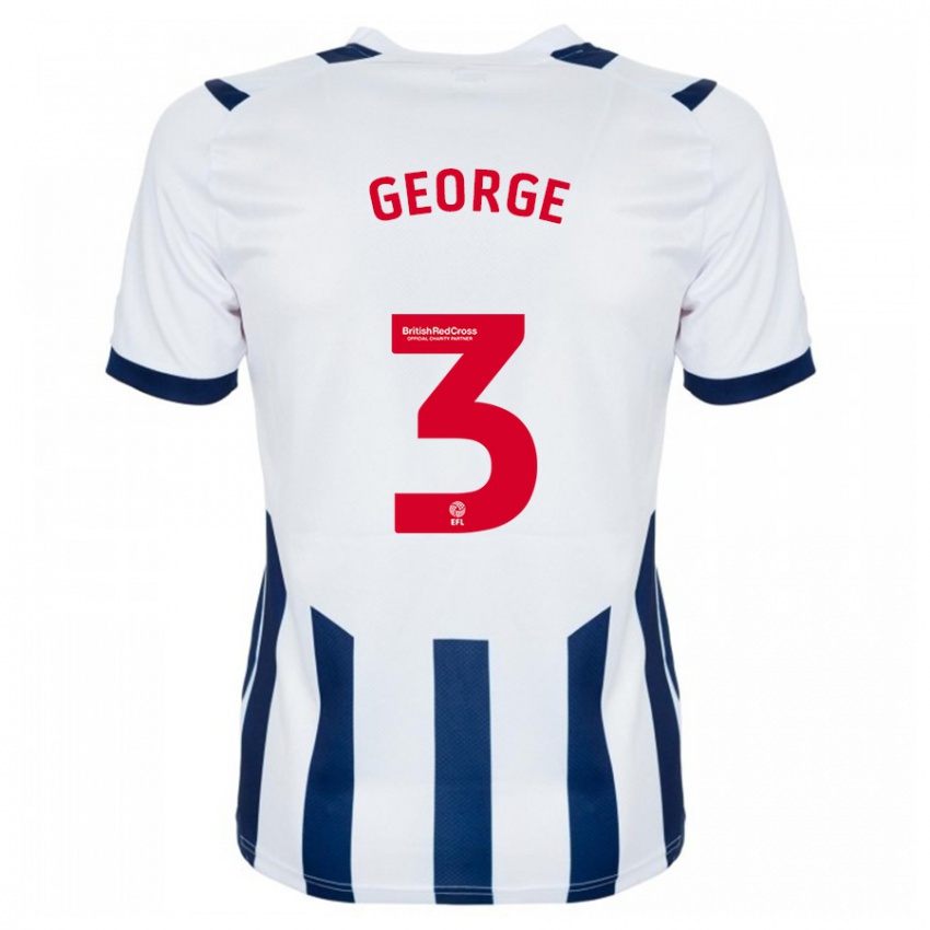 Hombre Camiseta Hannah George #3 Blanco 1ª Equipación 2023/24 La Camisa