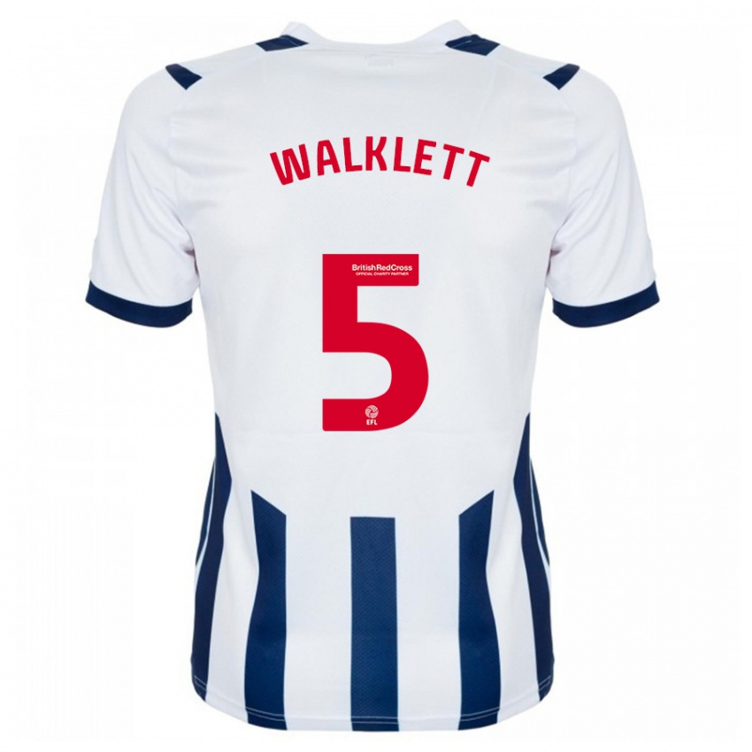 Hombre Camiseta Kerry Walklett #5 Blanco 1ª Equipación 2023/24 La Camisa