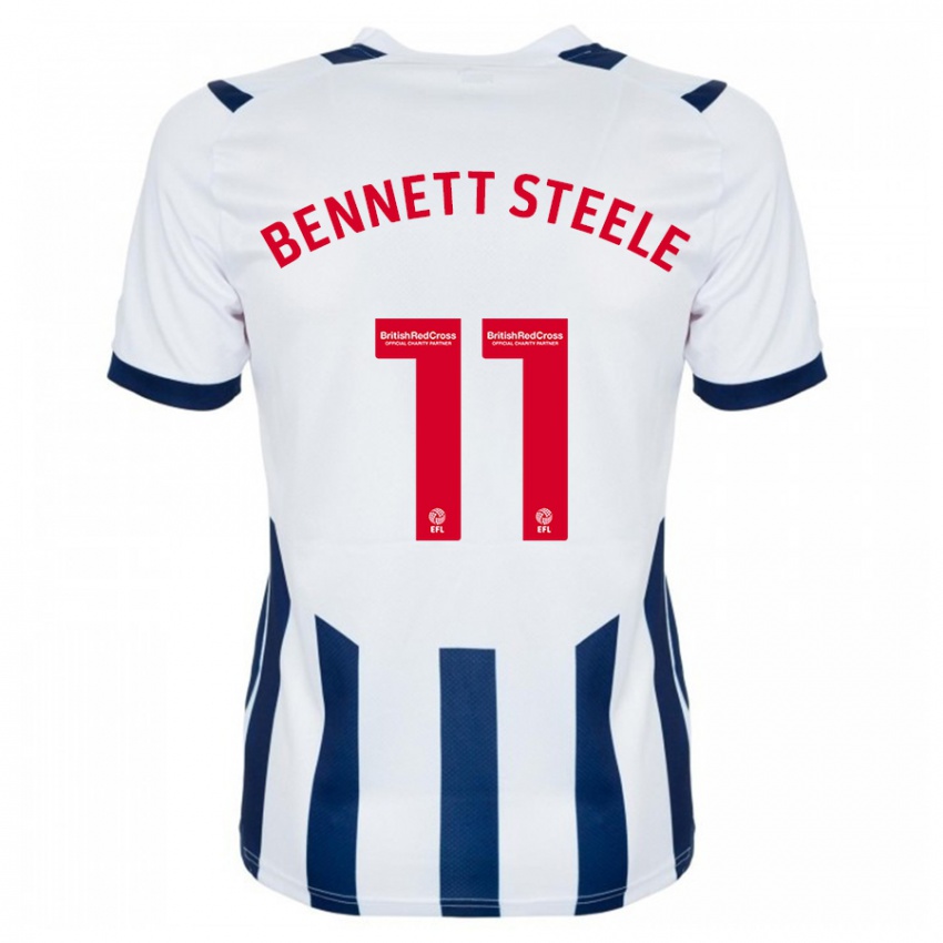 Hombre Camiseta Lizzie Bennett-Steele #11 Blanco 1ª Equipación 2023/24 La Camisa