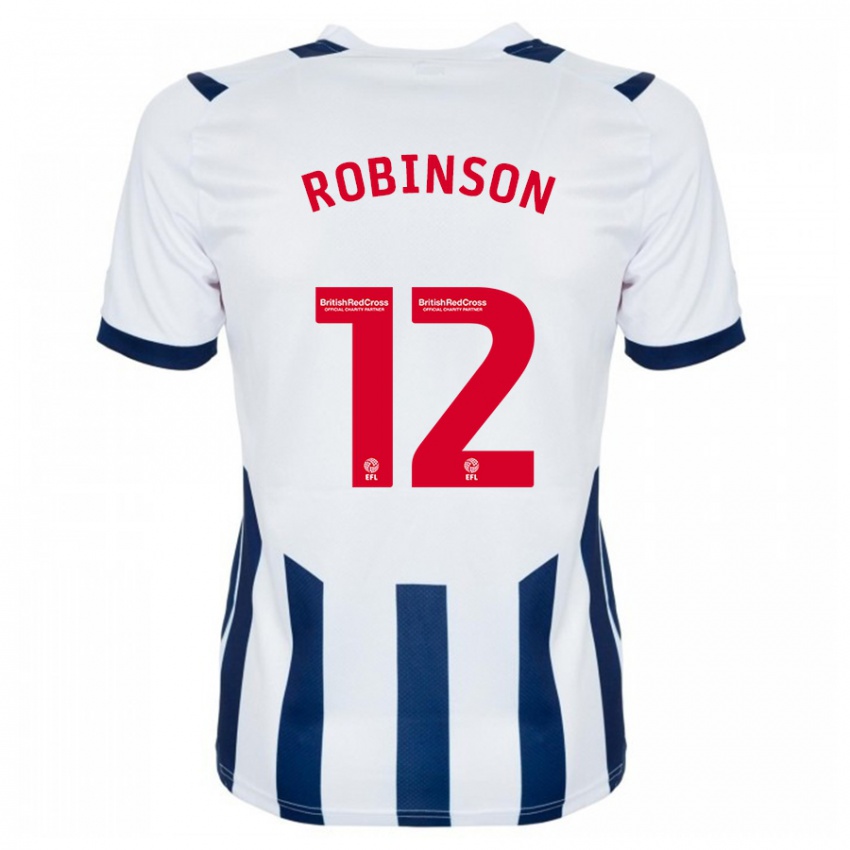 Hombre Camiseta Leanne Robinson #12 Blanco 1ª Equipación 2023/24 La Camisa