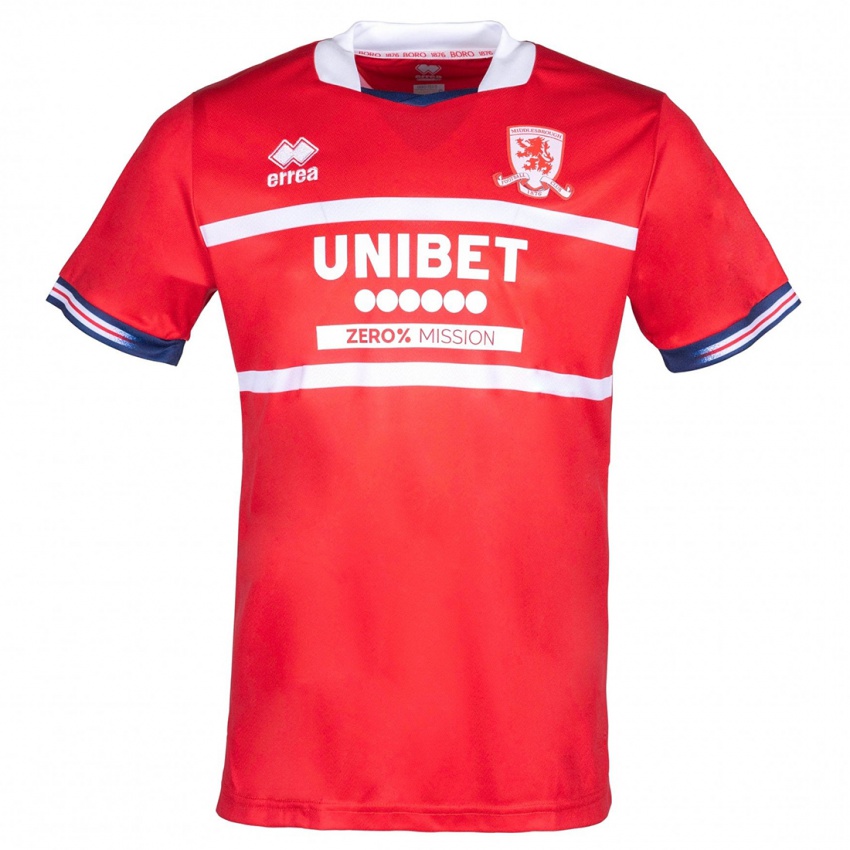 Hombre Camiseta Luke Woolston #0 Rojo 1ª Equipación 2023/24 La Camisa