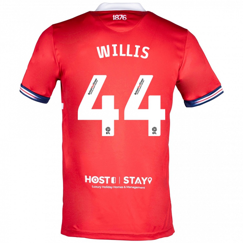 Hombre Camiseta Pharrell Willis #44 Rojo 1ª Equipación 2023/24 La Camisa