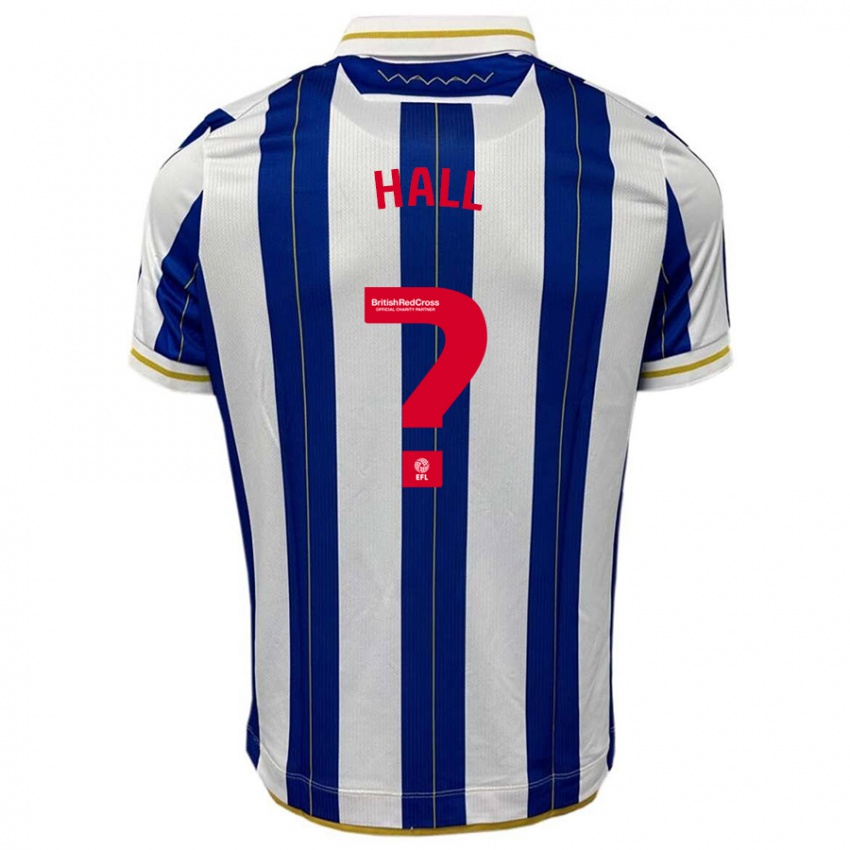 Hombre Camiseta Jack Hall #0 Azul Blanco 1ª Equipación 2023/24 La Camisa