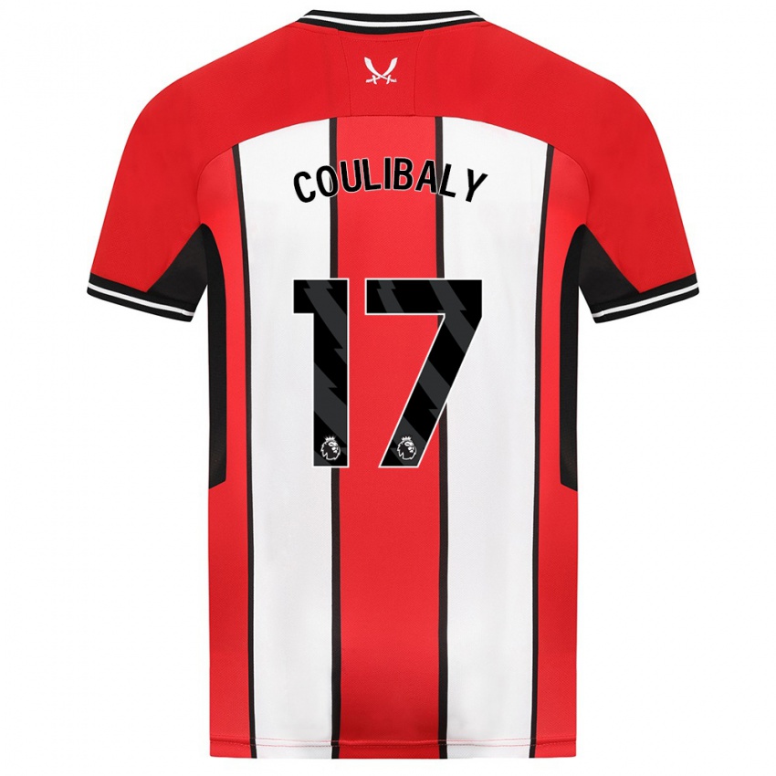 Hombre Camiseta Ismaila Coulibaly #17 Rojo 1ª Equipación 2023/24 La Camisa