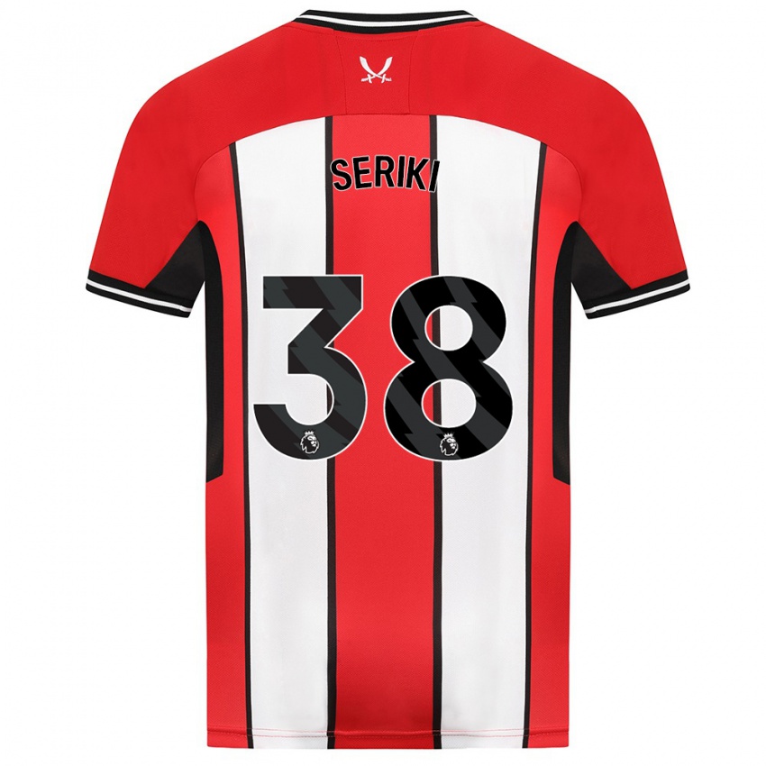 Hombre Camiseta Femi Seriki #38 Rojo 1ª Equipación 2023/24 La Camisa