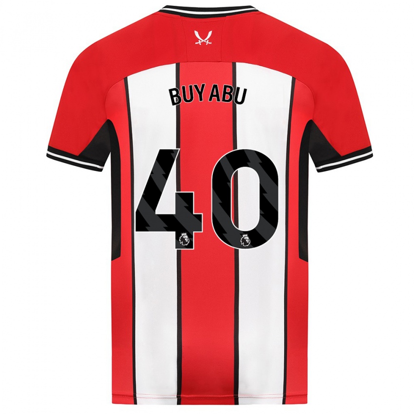 Hombre Camiseta Jili Buyabu #40 Rojo 1ª Equipación 2023/24 La Camisa