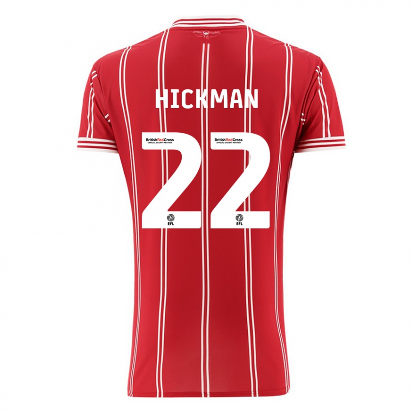 Hombre Camiseta Taylor Gardner-Hickman #22 Rojo 1ª Equipación 2023/24 La Camisa