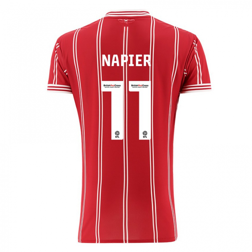 Hombre Camiseta Jamie-Lee Napier #11 Rojo 1ª Equipación 2023/24 La Camisa