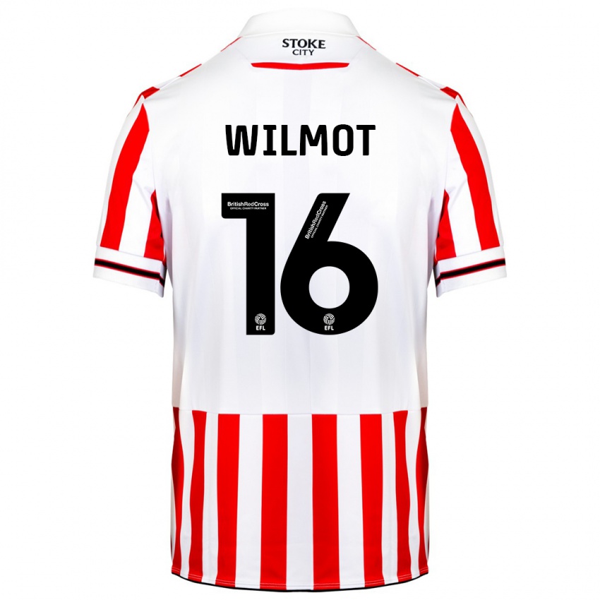 Hombre Camiseta Ben Wilmot #16 Rojo Blanco 1ª Equipación 2023/24 La Camisa