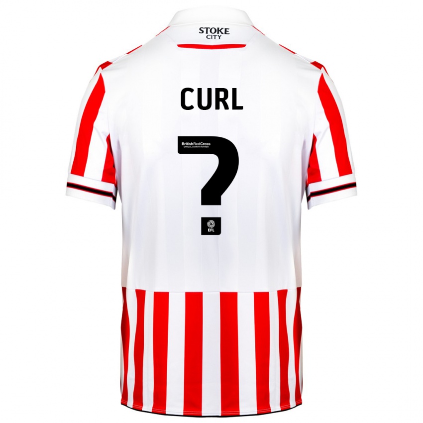 Hombre Camiseta Tom Curl #0 Rojo Blanco 1ª Equipación 2023/24 La Camisa