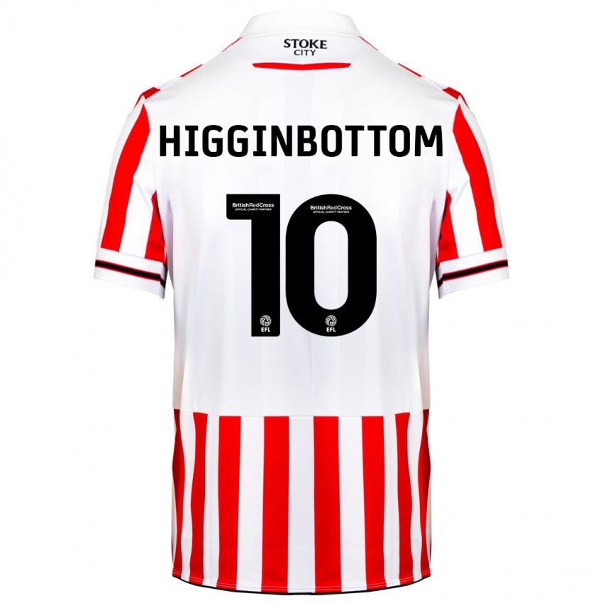 Hombre Camiseta Alice Higginbottom #10 Rojo Blanco 1ª Equipación 2023/24 La Camisa