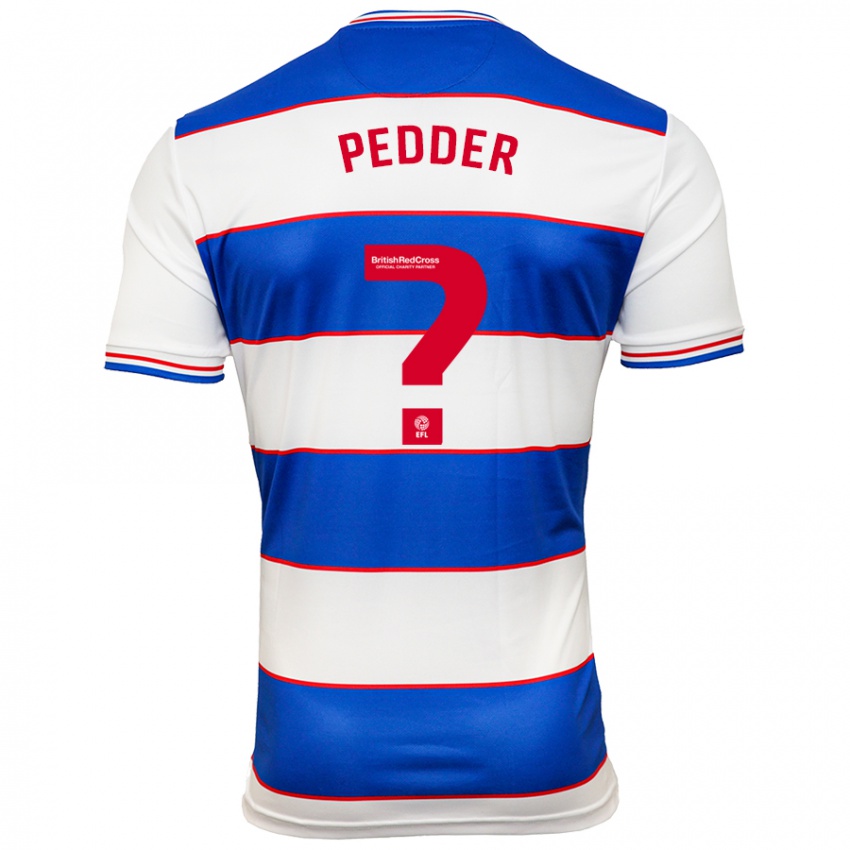 Hombre Camiseta Rafferty Pedder #0 Blanco Azul 1ª Equipación 2023/24 La Camisa