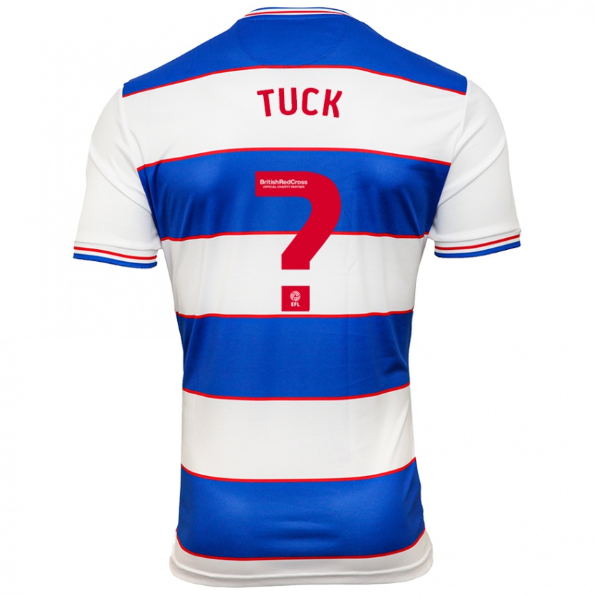 Hombre Camiseta Alfie Tuck #0 Blanco Azul 1ª Equipación 2023/24 La Camisa