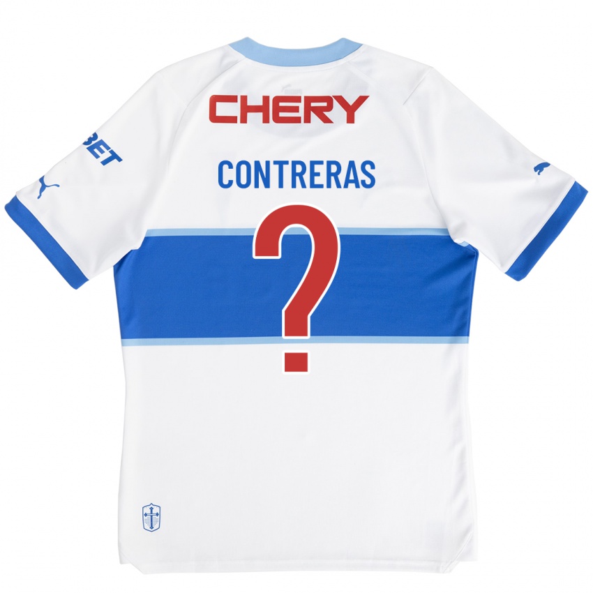 Hombre Camiseta Mathías Contreras #0 Blanco 1ª Equipación 2023/24 La Camisa