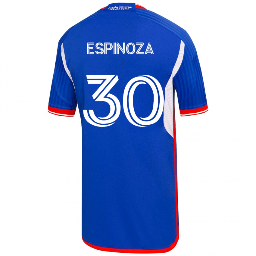 Hombre Camiseta Isidora Espinoza #30 Azul 1ª Equipación 2023/24 La Camisa