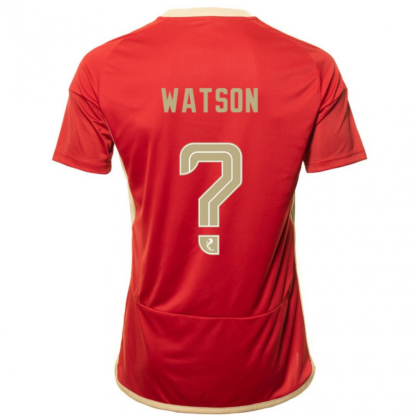 Hombre Camiseta Kai Watson #0 Rojo 1ª Equipación 2023/24 La Camisa