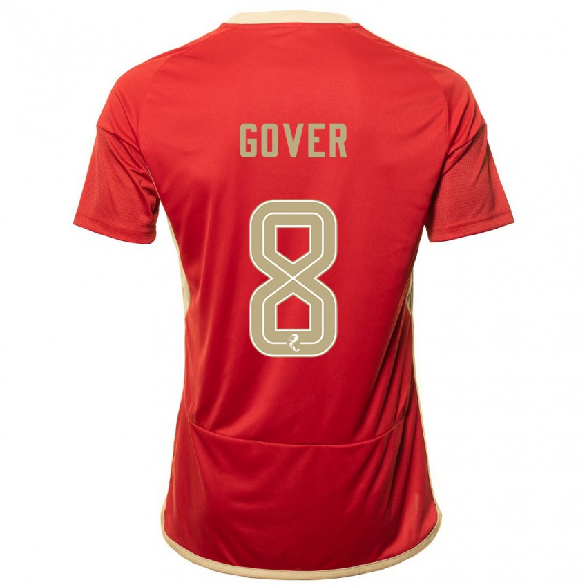 Hombre Camiseta Chloe Gover #8 Rojo 1ª Equipación 2023/24 La Camisa