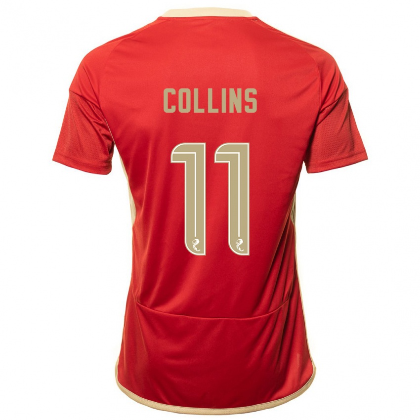 Hombre Camiseta Bailley Collins #11 Rojo 1ª Equipación 2023/24 La Camisa