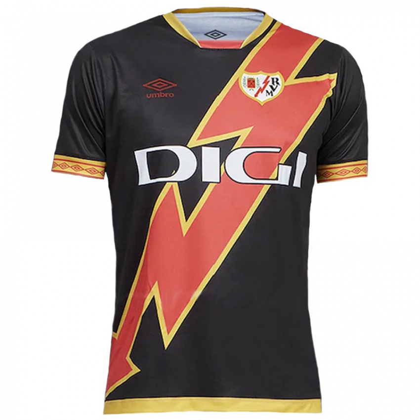 Hombre Camiseta Florian Lejeune #24 Negro 2ª Equipación 2023/24 La Camisa