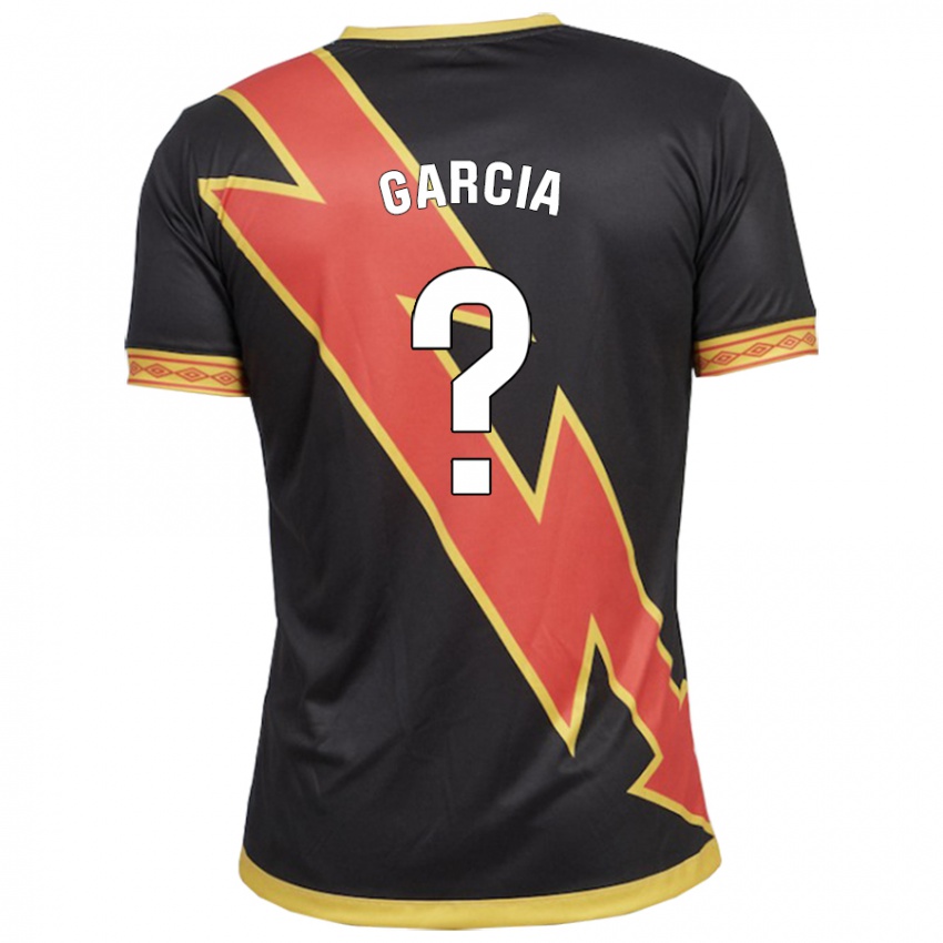 Hombre Camiseta David García #23 Negro 2ª Equipación 2023/24 La Camisa