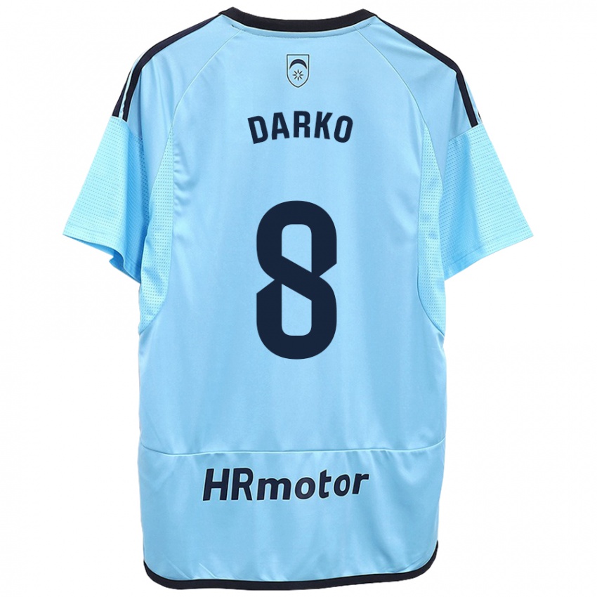 Hombre Camiseta Darko Brasanac #8 Azul 2ª Equipación 2023/24 La Camisa