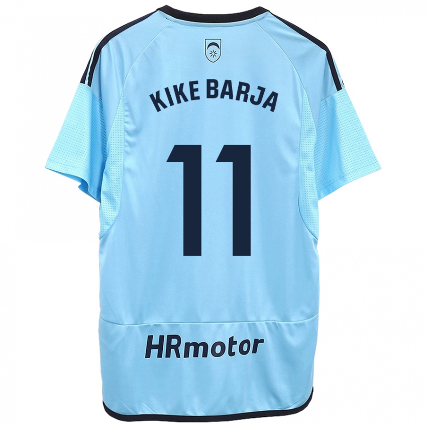 Hombre Camiseta Kike Barja #11 Azul 2ª Equipación 2023/24 La Camisa