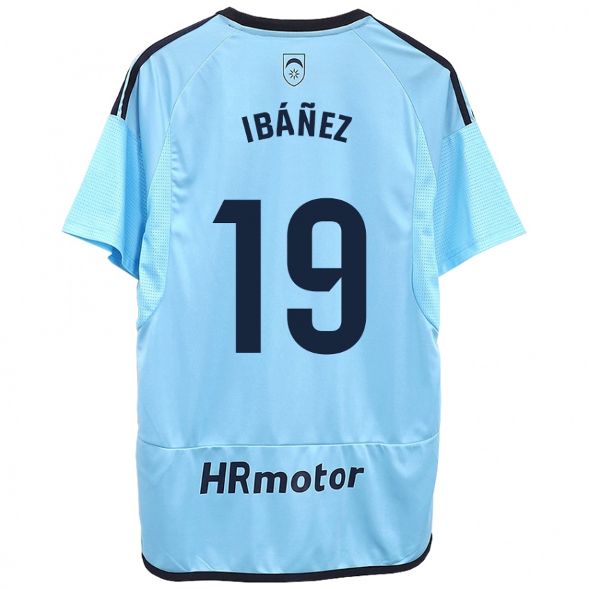 Hombre Camiseta Pablo Ibáñez #19 Azul 2ª Equipación 2023/24 La Camisa