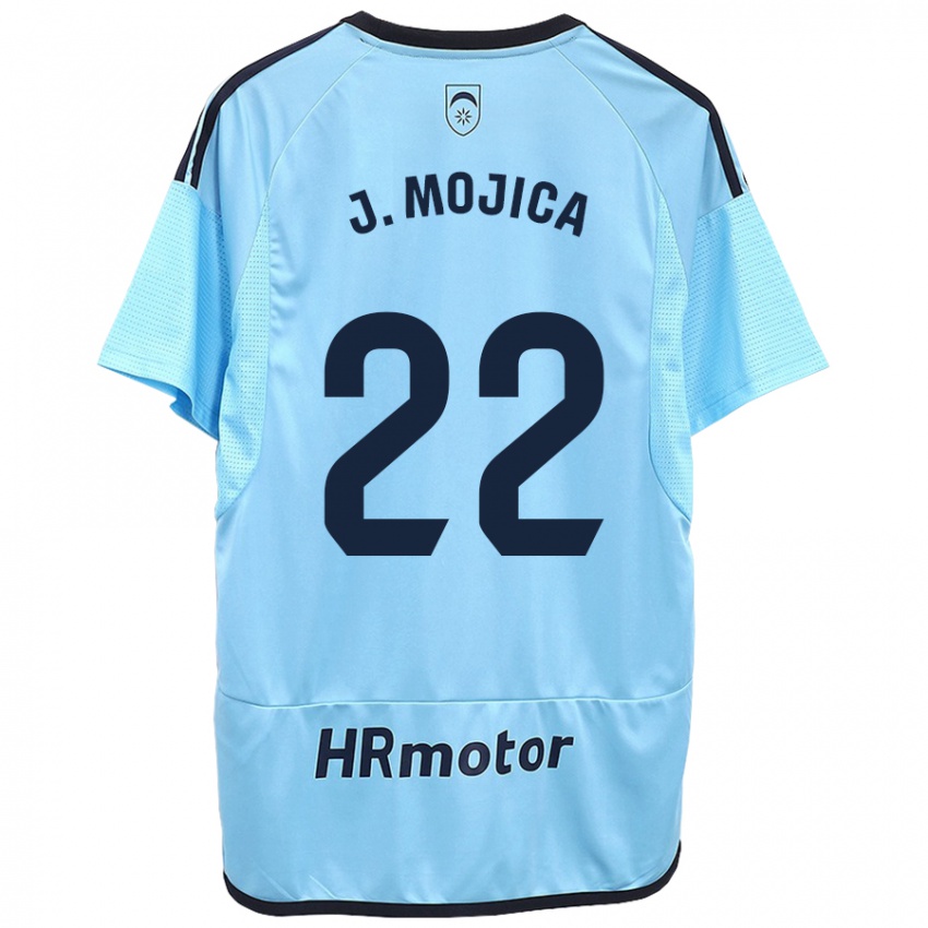 Hombre Camiseta Johan Mojica #22 Azul 2ª Equipación 2023/24 La Camisa