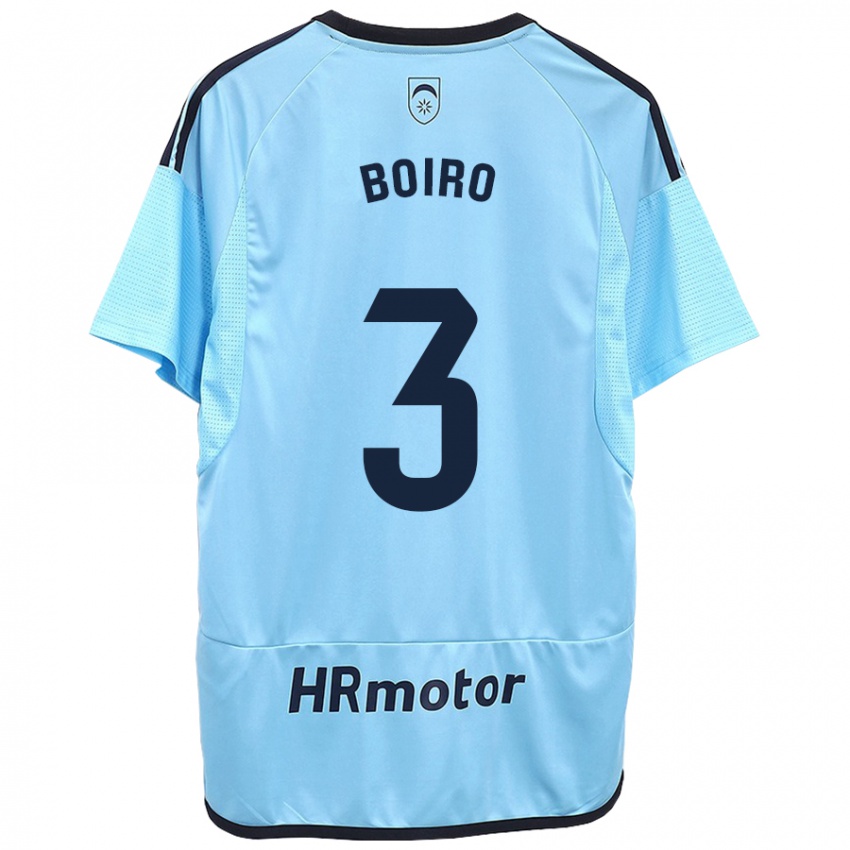 Hombre Camiseta Adama Boiro #3 Azul 2ª Equipación 2023/24 La Camisa