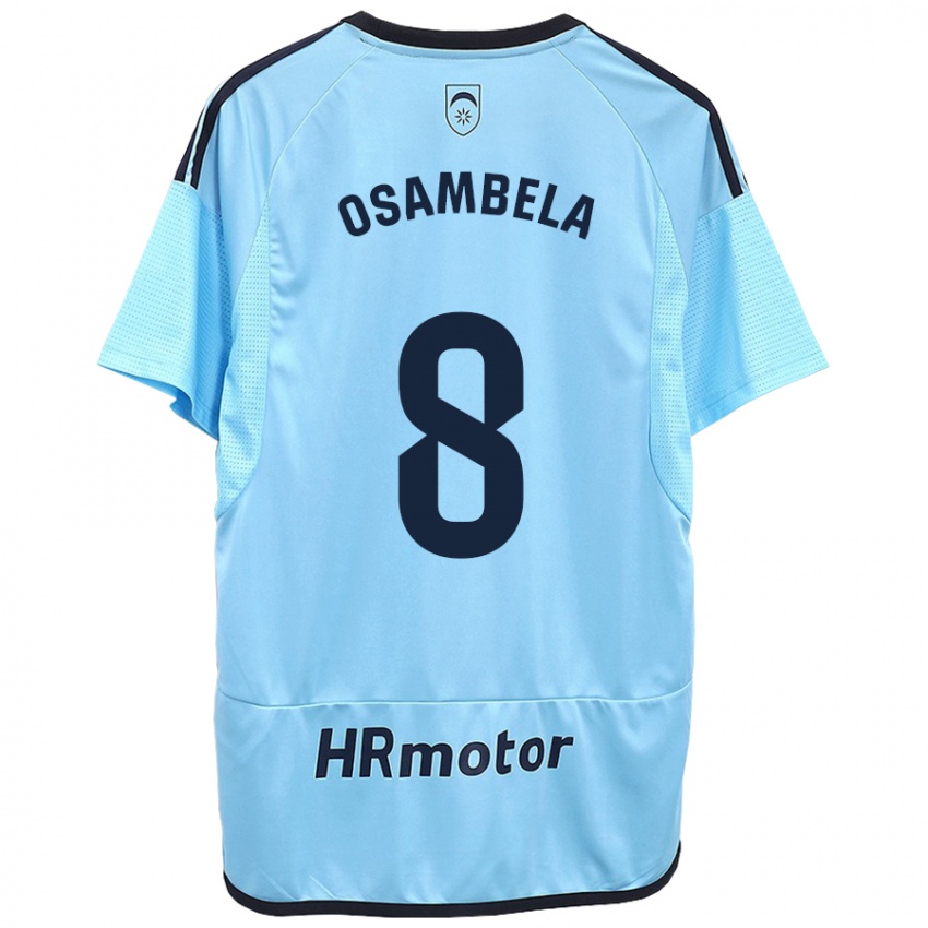 Hombre Camiseta Asier Osambela #8 Azul 2ª Equipación 2023/24 La Camisa