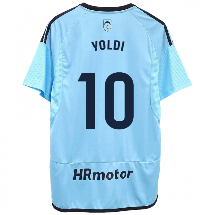 Hombre Camiseta Ander Yoldi #10 Azul 2ª Equipación 2023/24 La Camisa