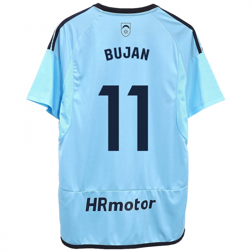 Hombre Camiseta Unai Buján #11 Azul 2ª Equipación 2023/24 La Camisa