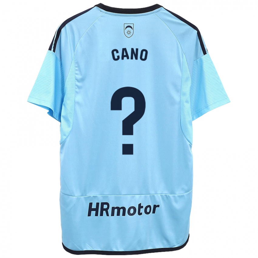 Hombre Camiseta Javi Caño #0 Azul 2ª Equipación 2023/24 La Camisa