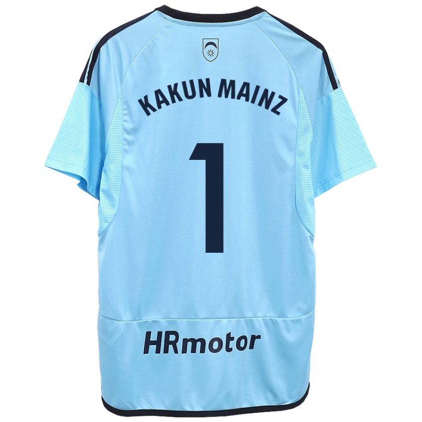 Hombre Camiseta Kakun Mainz #1 Azul 2ª Equipación 2023/24 La Camisa