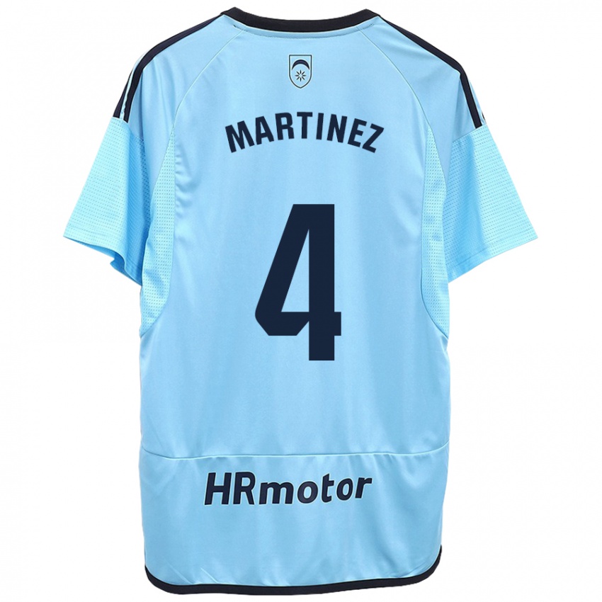 Hombre Camiseta Vera Martínez Viota #4 Azul 2ª Equipación 2023/24 La Camisa