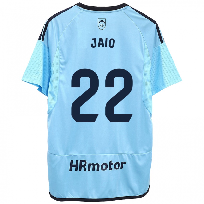 Hombre Camiseta Jaione Larraiotz Senosiain #22 Azul 2ª Equipación 2023/24 La Camisa