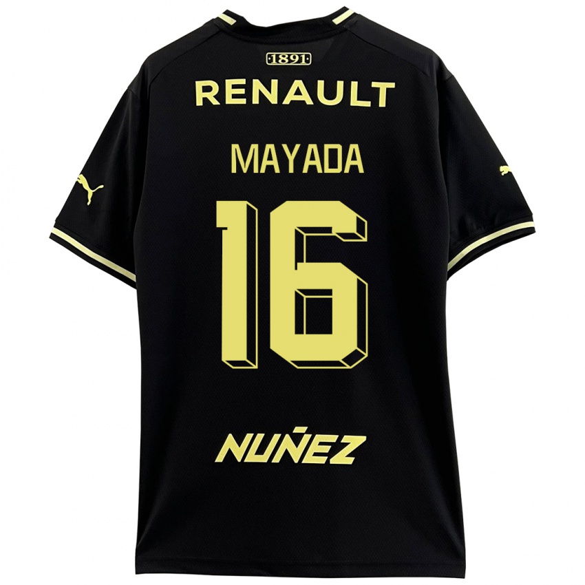 Hombre Camiseta Camilo Mayada #16 Negro 2ª Equipación 2023/24 La Camisa