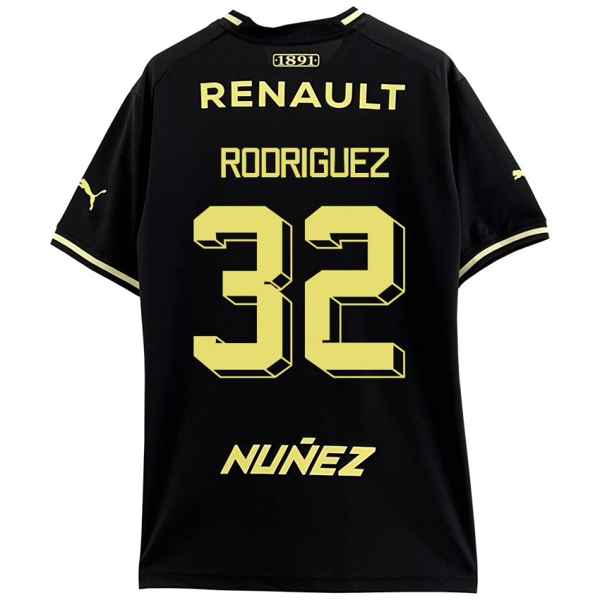Hombre Camiseta Randall Rodríguez #32 Negro 2ª Equipación 2023/24 La Camisa