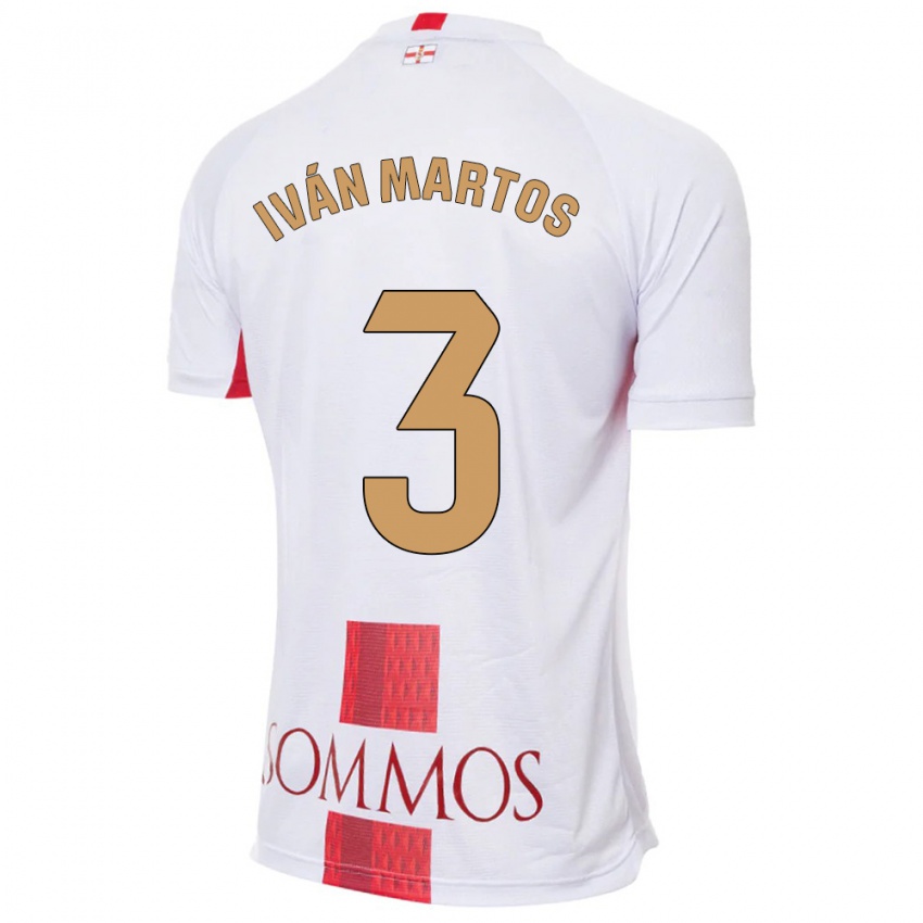 Hombre Camiseta Iván Martos #3 Blanco 2ª Equipación 2023/24 La Camisa