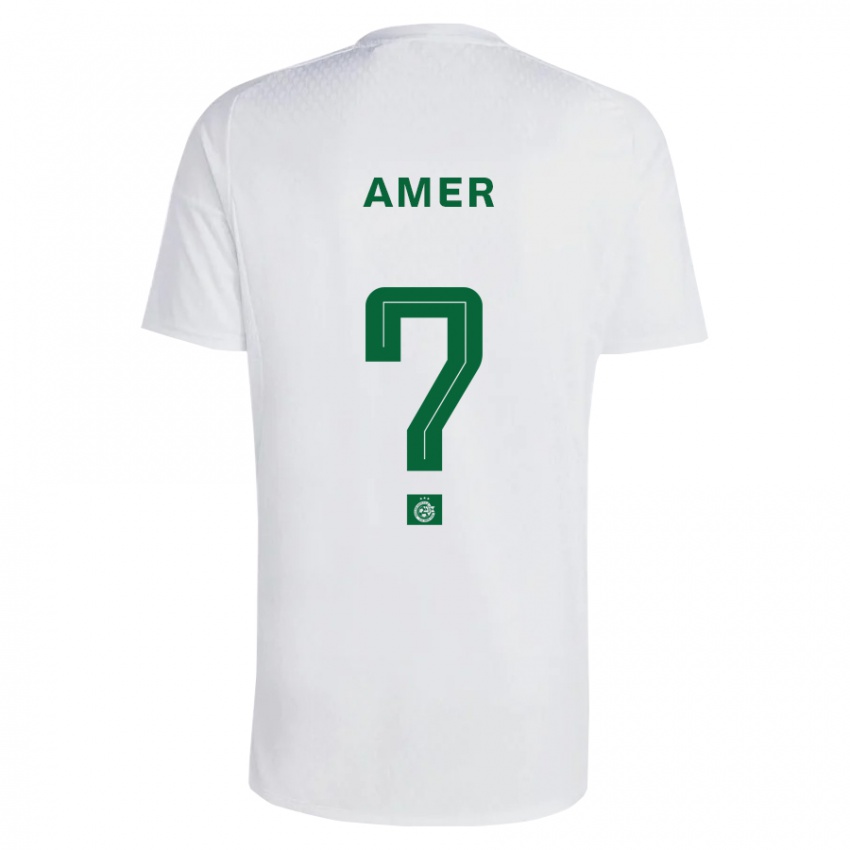 Hombre Camiseta Mohamad Amer #0 Verde Azul 2ª Equipación 2023/24 La Camisa