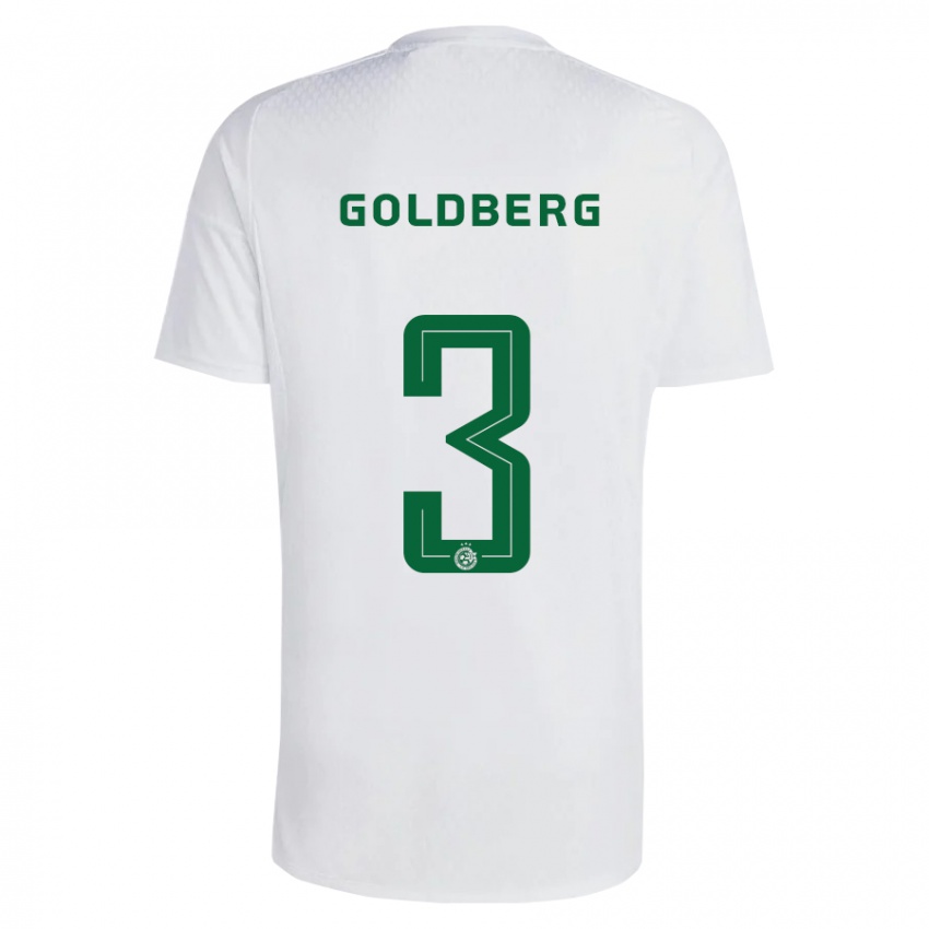 Hombre Camiseta Shon Goldberg #3 Verde Azul 2ª Equipación 2023/24 La Camisa