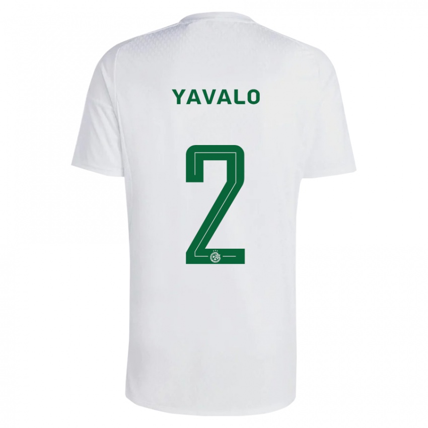 Hombre Camiseta Gatachao Yavalo #2 Verde Azul 2ª Equipación 2023/24 La Camisa