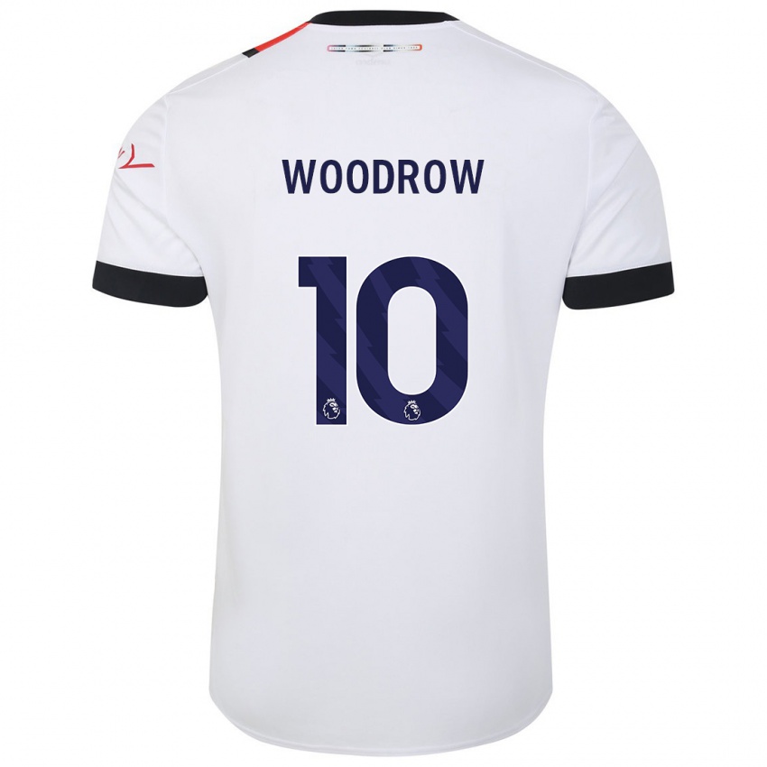 Hombre Camiseta Cauley Woodrow #10 Blanco 2ª Equipación 2023/24 La Camisa