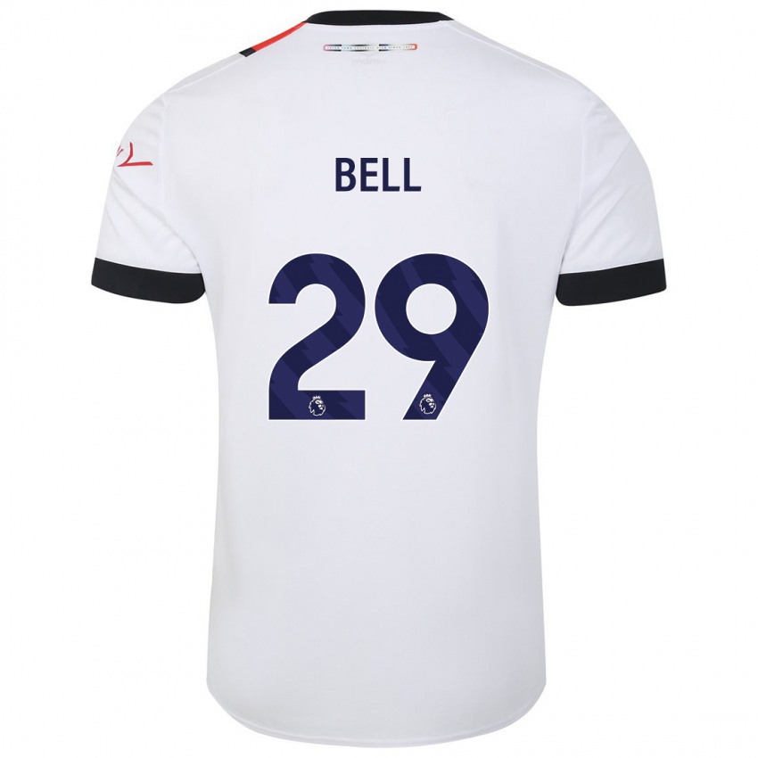 Hombre Camiseta Amari'i Bell #29 Blanco 2ª Equipación 2023/24 La Camisa