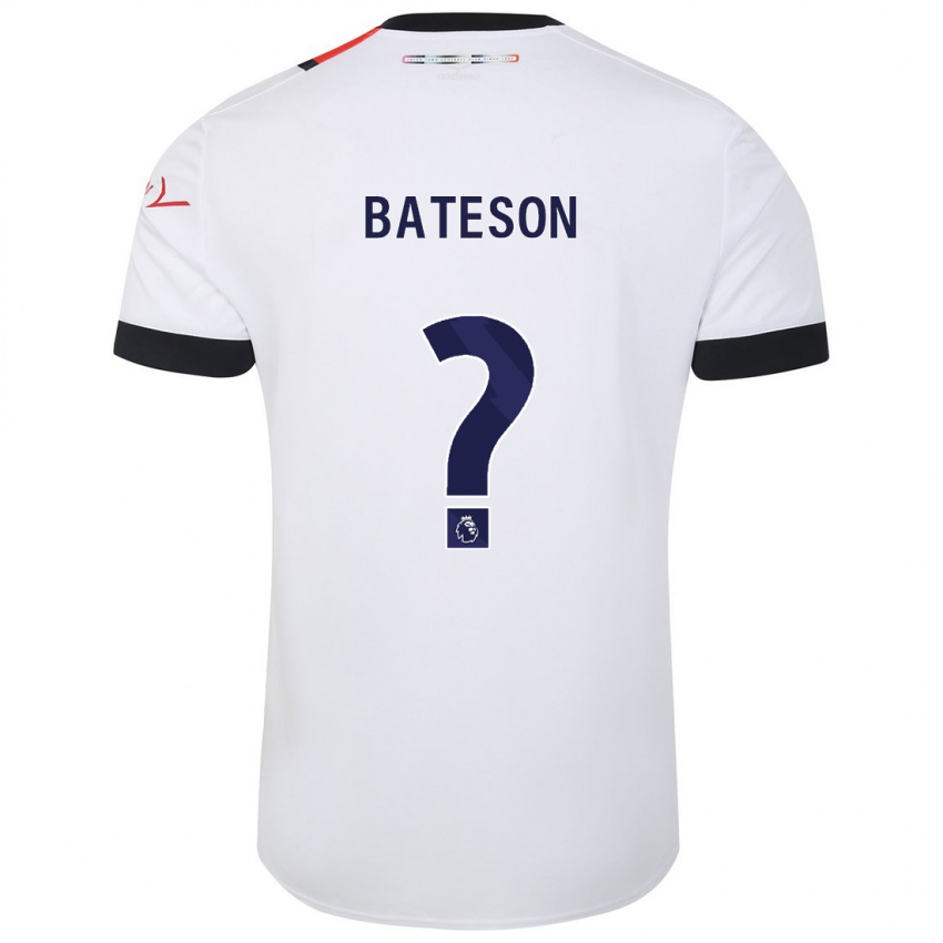 Hombre Camiseta Jack Bateson #0 Blanco 2ª Equipación 2023/24 La Camisa