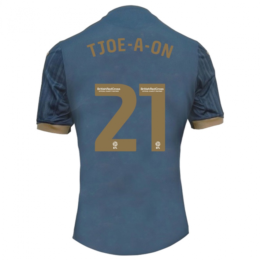 Hombre Camiseta Nathan Tjoe-A-On #21 Verde Azulado Oscuro 2ª Equipación 2023/24 La Camisa